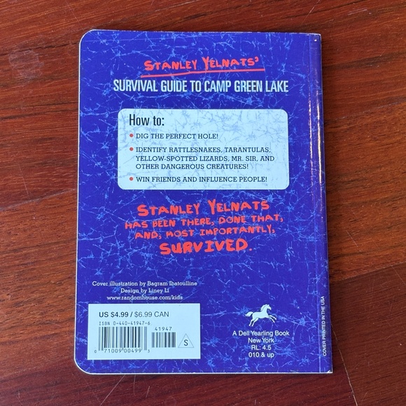 "Stanley Yelnats Survival Guide to Camp Green Lake" by Louis Sachar - Picture 2 of 7